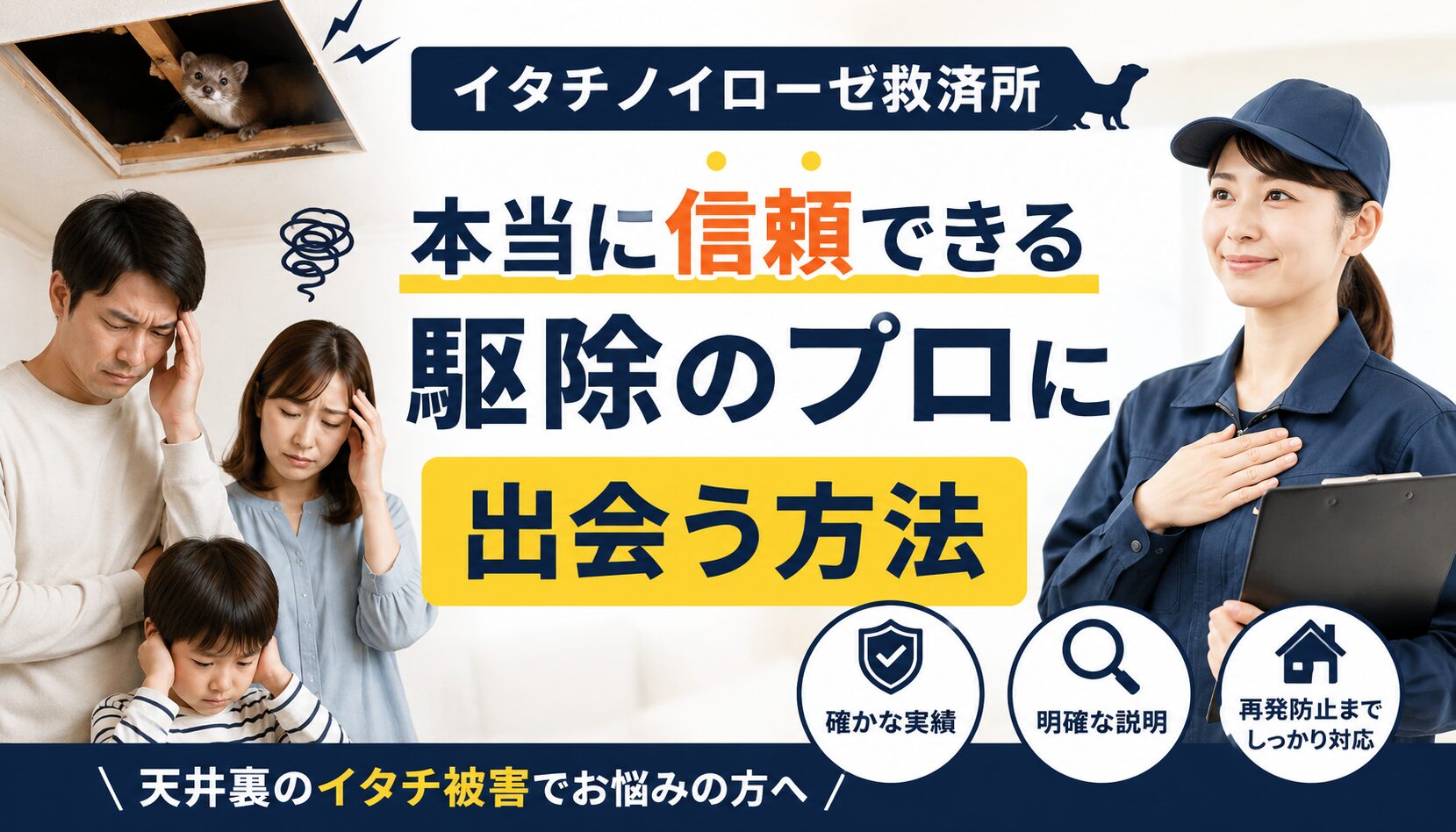 ▼ スマホから30秒で完了！無料相談はこちら ▼ 👉 [【24時間受付中】イタチ被害の根本解決！「害獣プロガード」の無料現地調査を申し込む]
