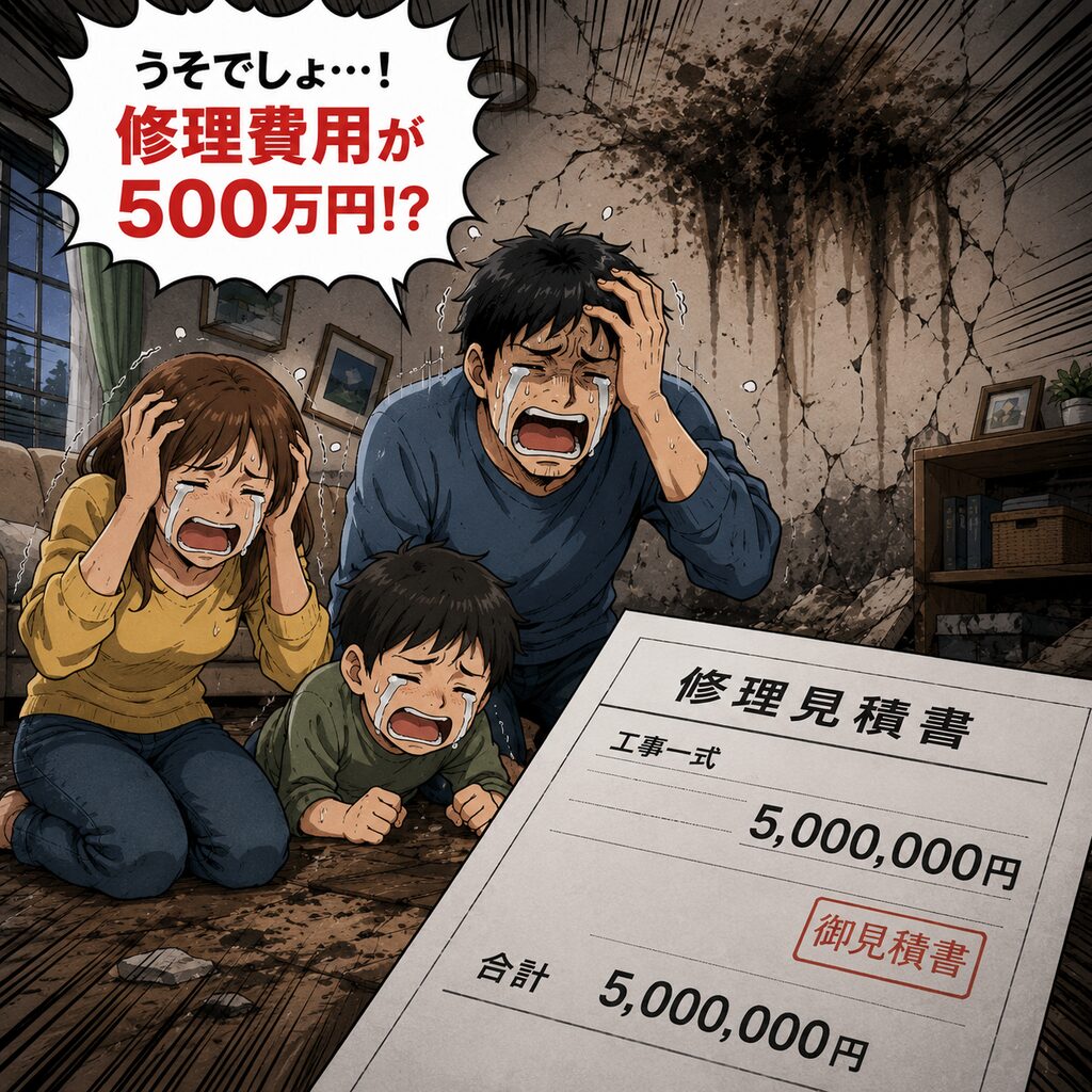 絶望する家族