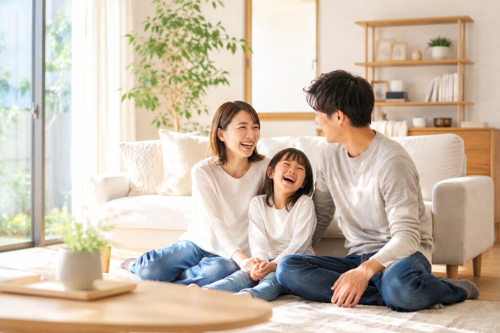 解決後の幸せな家族
