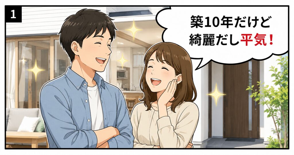 築10年の我が家で安心している夫婦